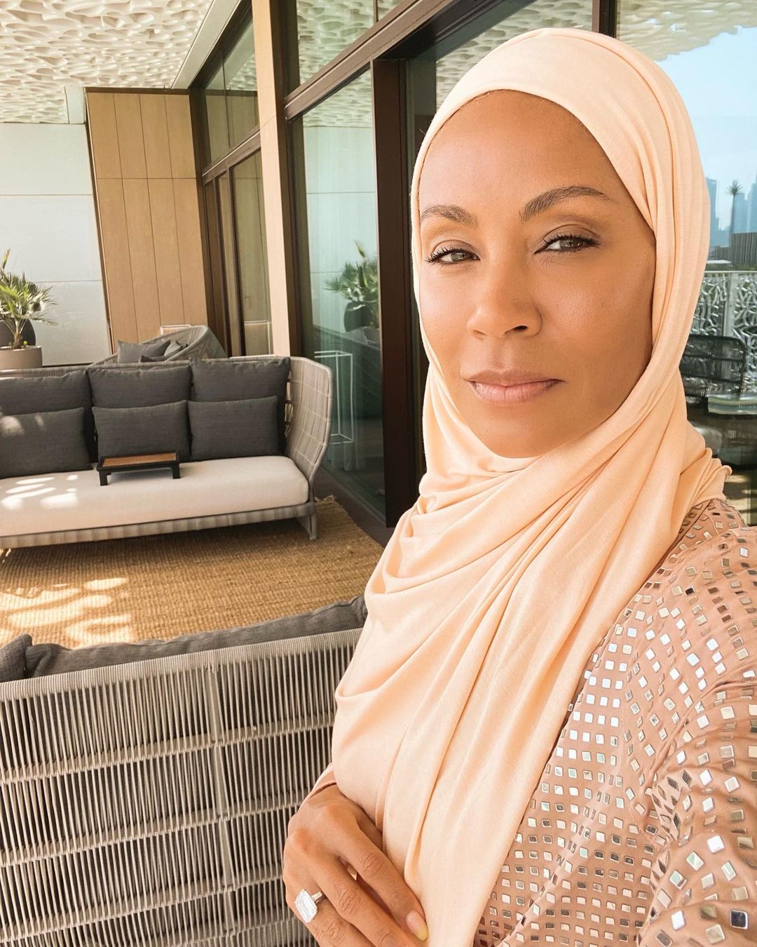 Jada Pinkett Smith become muslim convert islam hijab hijabi veil