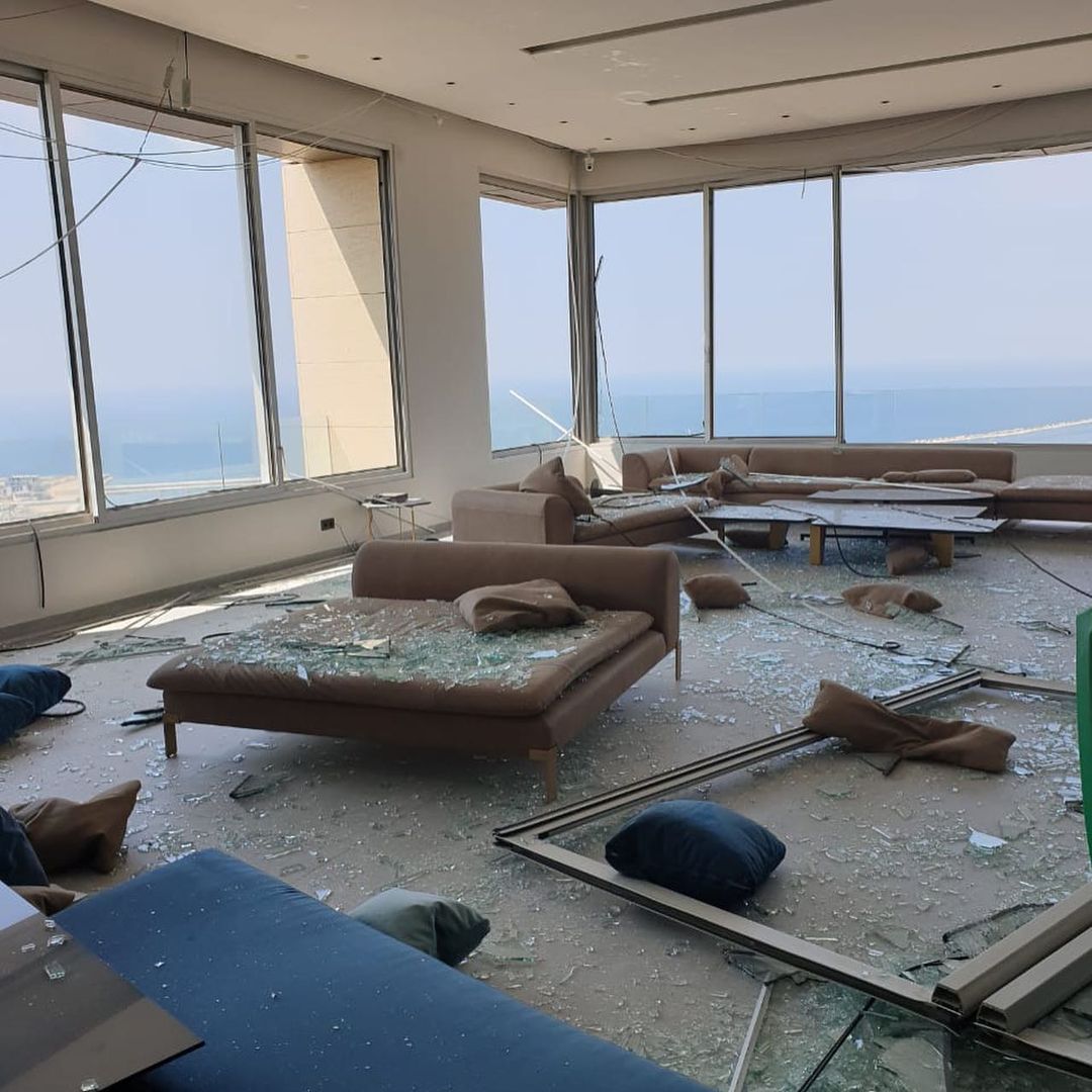 Nadine Njeim beirut blast destroyed home blood
