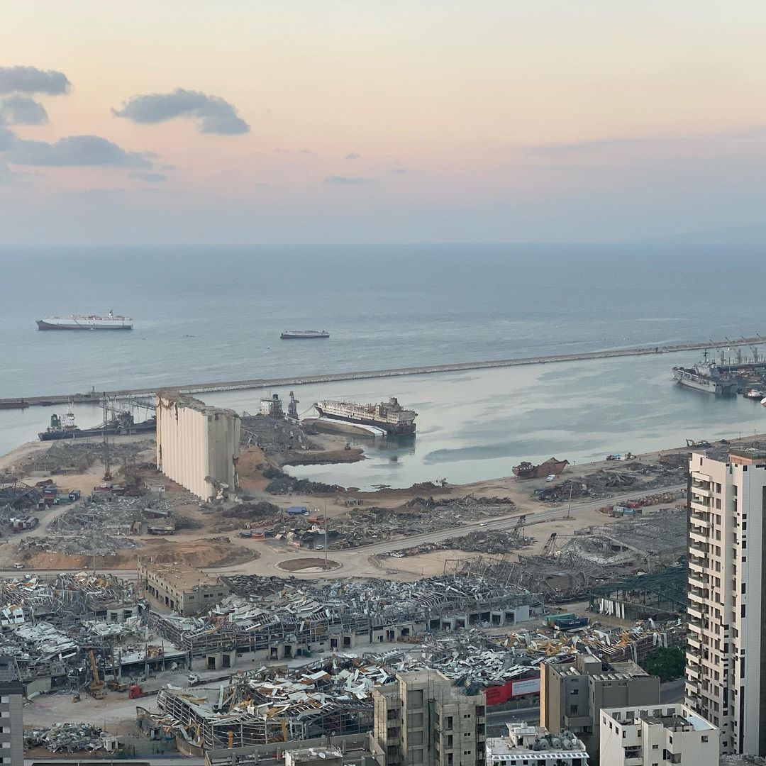 Nadine Njeim beirut blast destroyed home blood
