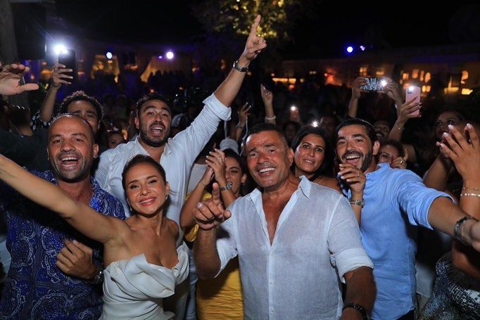 amr diab at nelly karim wedding