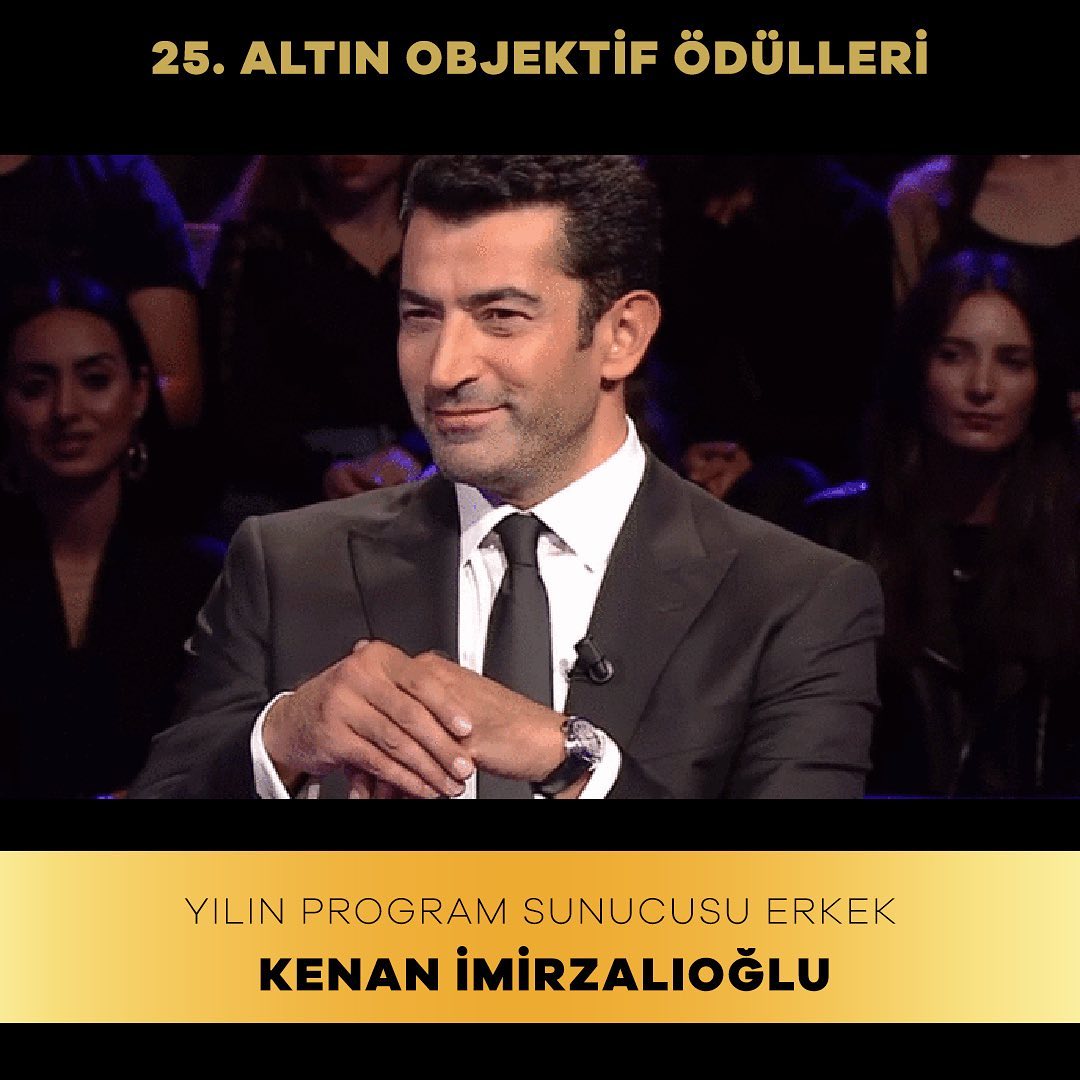 ""Kenan İmirzalıoğlu - ATV Yılın Program Sunucusu Erkek Altın Objektif Ödülleri Golden Lens Awards