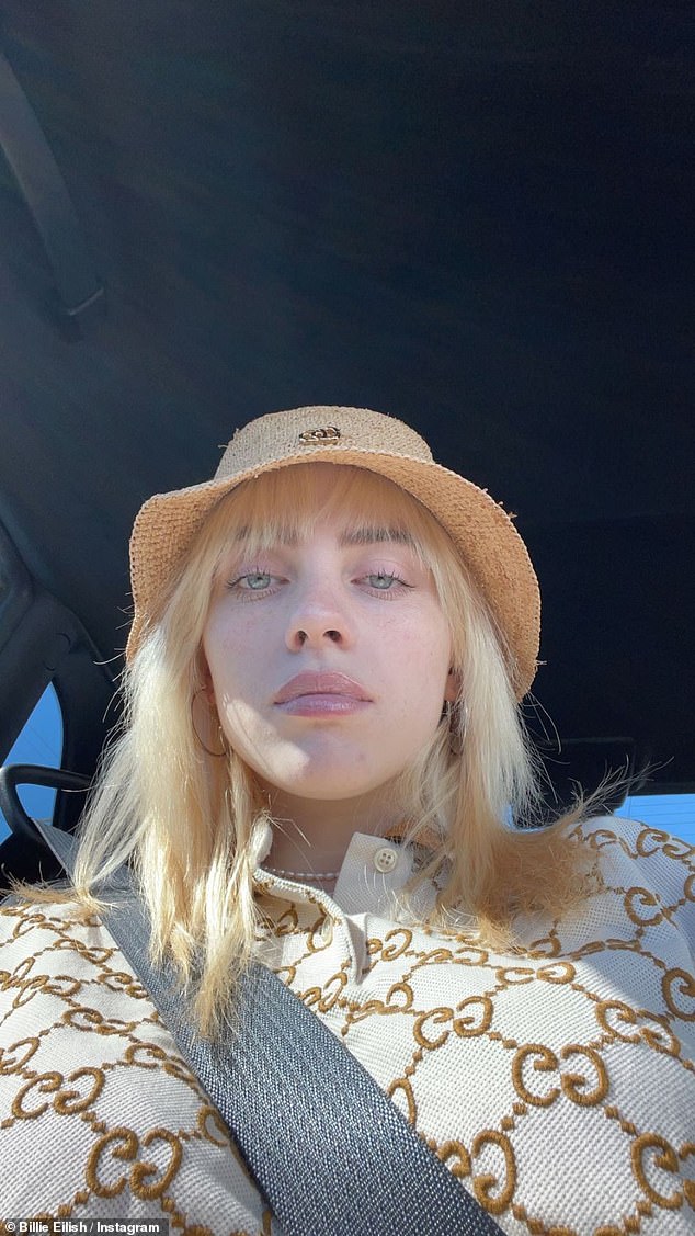 Billie Eilish Proudly Showcases Her Gucci-Only Outfit on Instagram