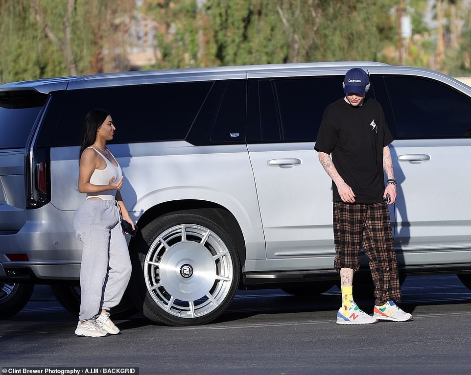 rare pictures of Kim Kardashian and Pete Davidson