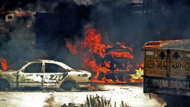 Fuel Tank Explosion in Lebanon Al-Tilil Akkari pictures