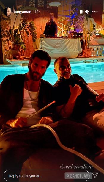 can yaman smoking shisha
