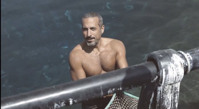 Ahmad Al-Shugairi topless muscular body hot man