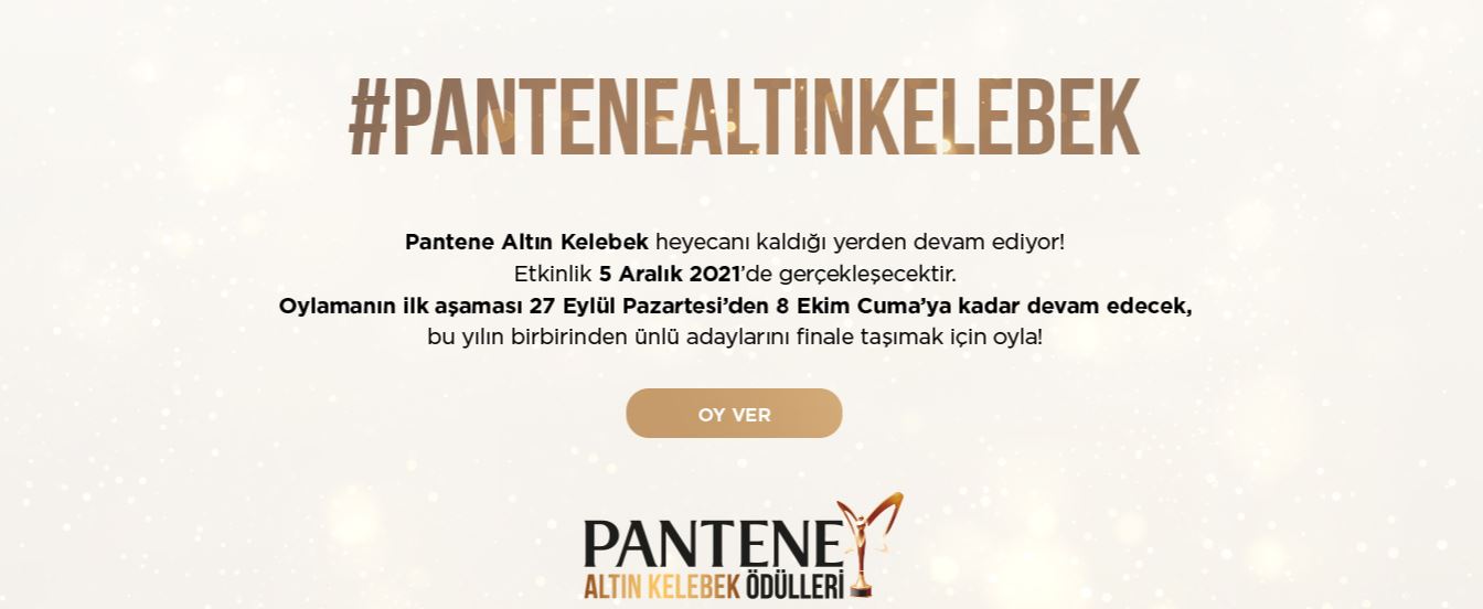 Pantene Altın Kelebek Pantene Golden Butterfly Demet Özdemir Link to Vote Oy Bağlantısı 40 kategori