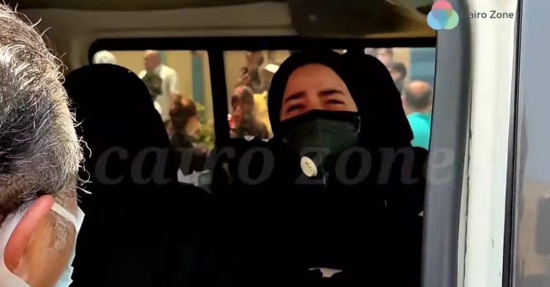 amy samir ghanem collapsed funeral mother dalal abdel aziz