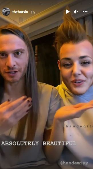 Kerem Bürsin wishes on Hande Erçel 28 birthday