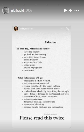 gigi hadid palestine sheikh jarrah
