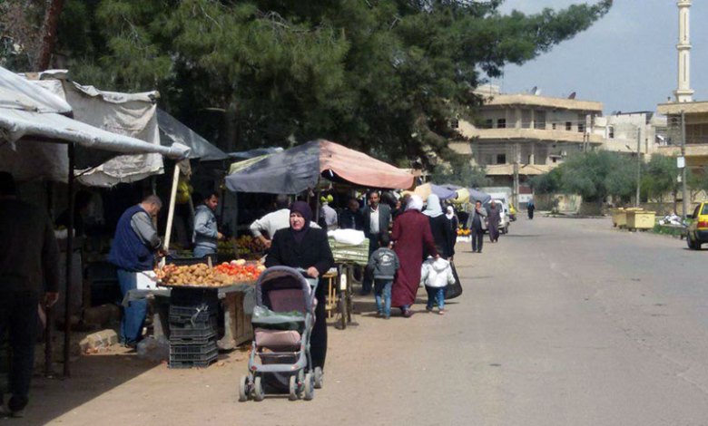 ""احد شوارع درعا