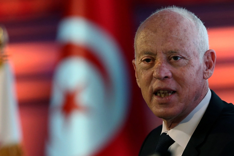 ""الرئيس التونسي قيس سعيد