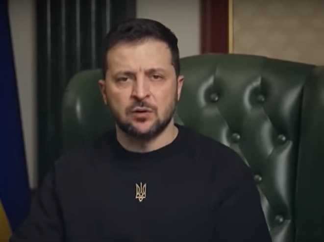 ""الرئيس الأوكراني فولوديمير زيلينسكي