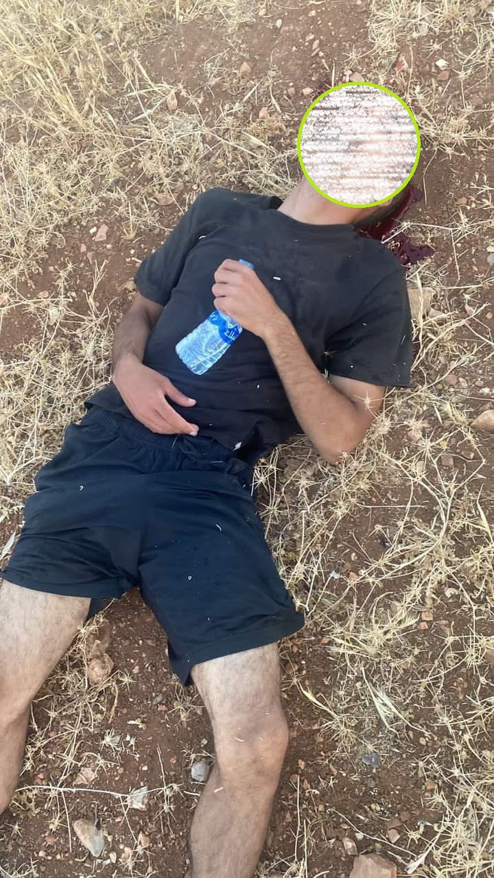 ""صورة متداولة لقاتل إيمان ارشيد بعد انتحاره باطلاق النار على نفسه إثر محاصرته من الشرطة