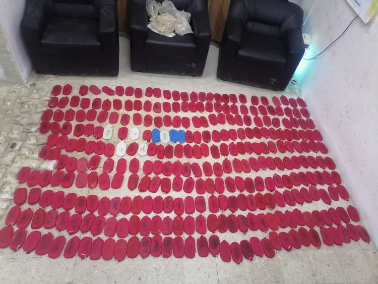 ""كميات من المخدرات ضبطتها الشرطة الأردنية خلال عملياتها الاخيرة