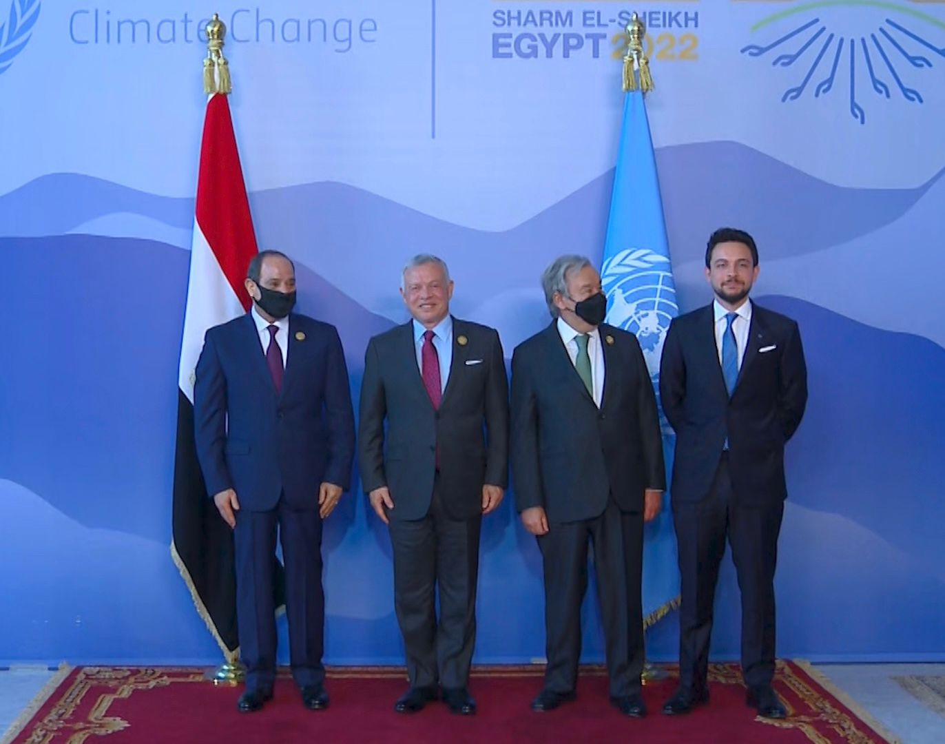 الاردن اعلن وصول الملك عبدالله ومجله ولي العهد للمشاركة في القمةCOP27