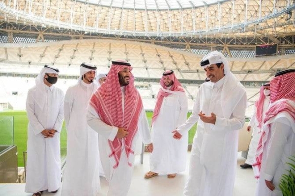 "محمد بن سلمان في قطر"