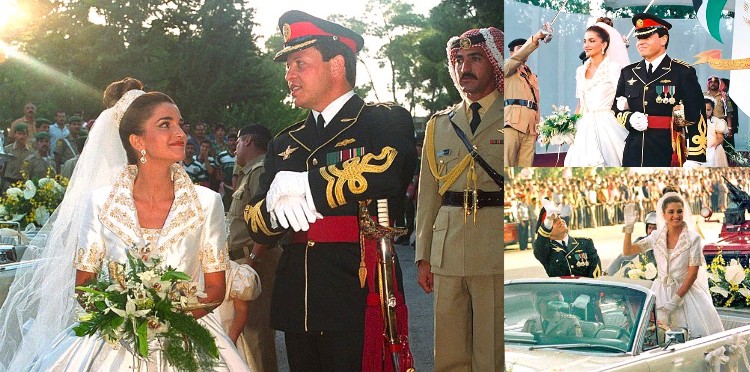 فستان زفاف الملكة رانيا