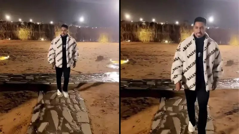 "سالم الدوسري بمعطف بالنسياغا"