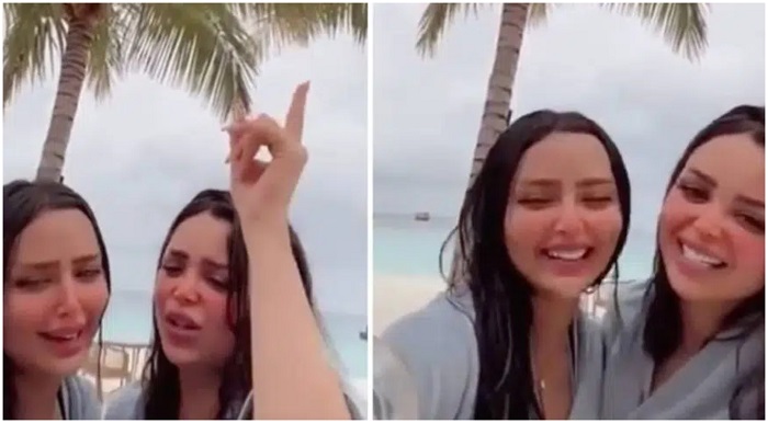 مروج الرحيلي ورهف القحطاني في المالديف