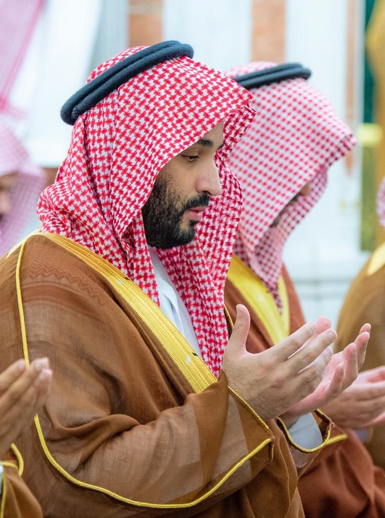 "الأمير محمد بن سلمان في المسجد النبوي"