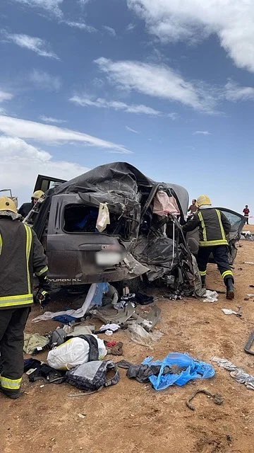 "حادث مروع في السعودية"