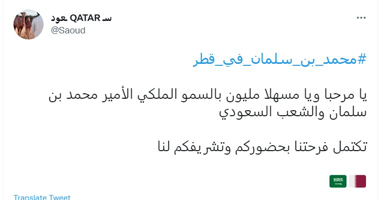 "الأمير محمد بن سلمان في قطر"