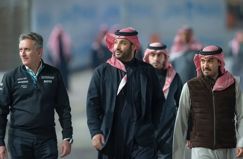 "محمد بن سلمان في فورمولا اي"