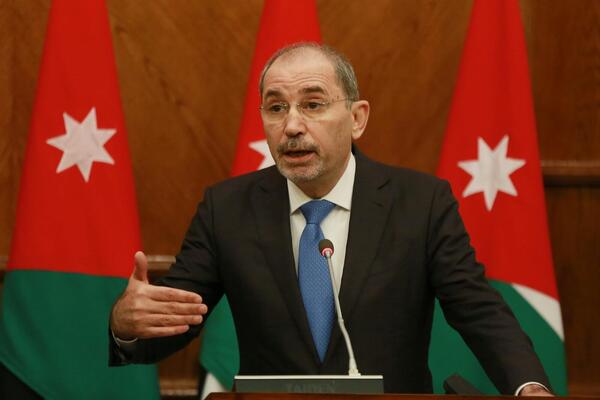 Jordanian Foreign Minister Ayman Safadi. AFP Photo.