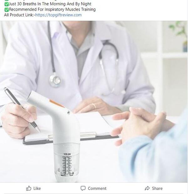 LungMaster post on Facebook.