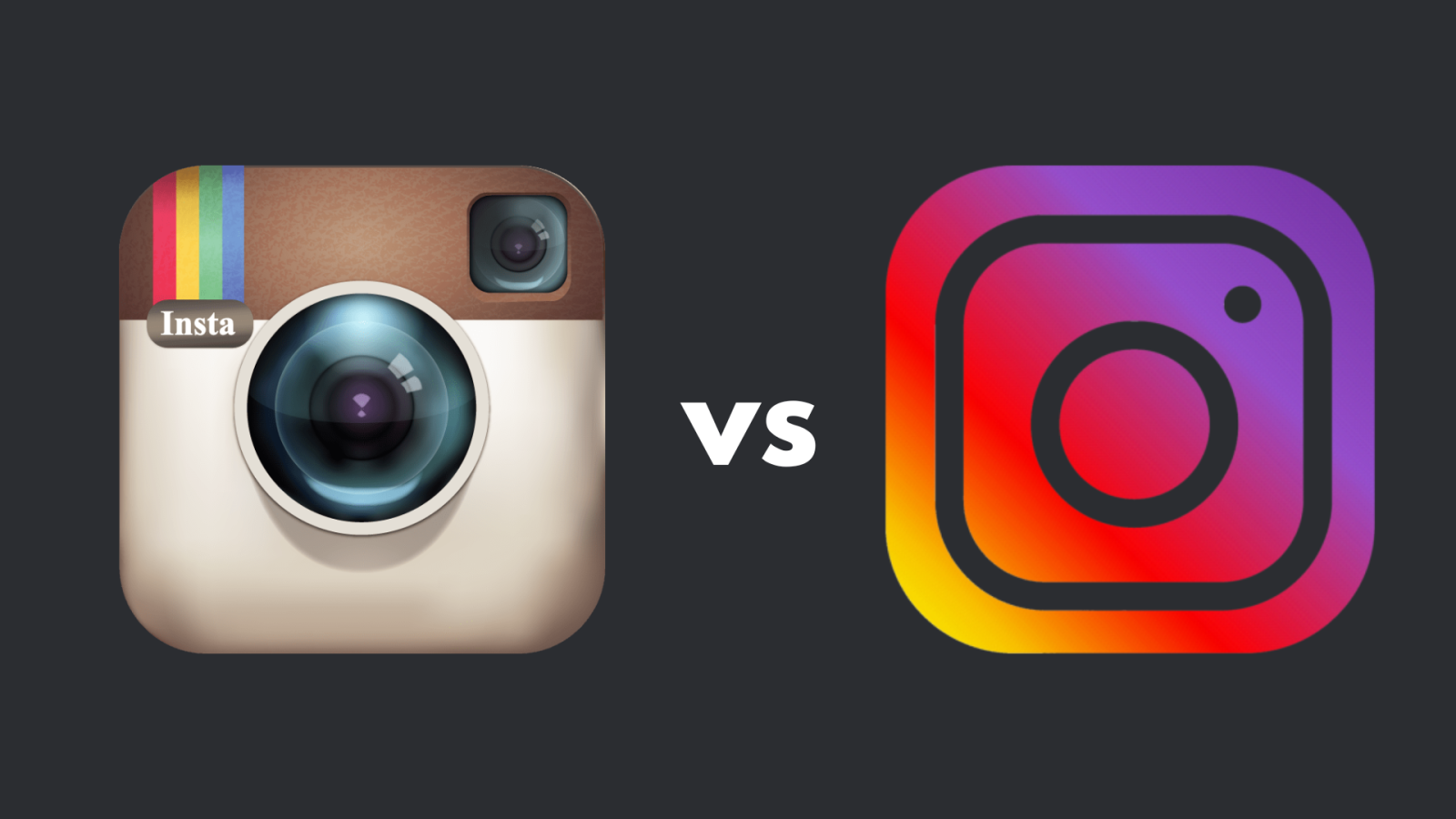 Old vs new logos