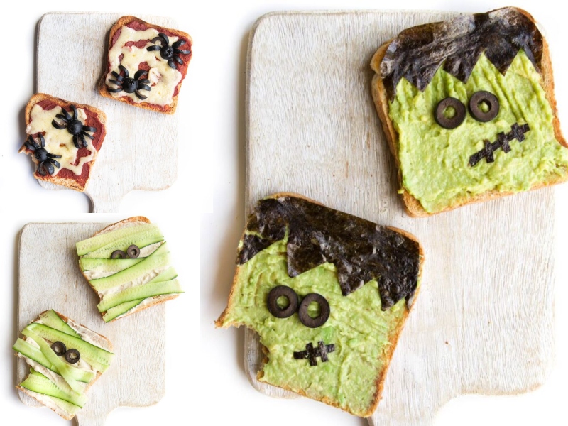 وصفات هالوين: توست الوحوش الظريفة 