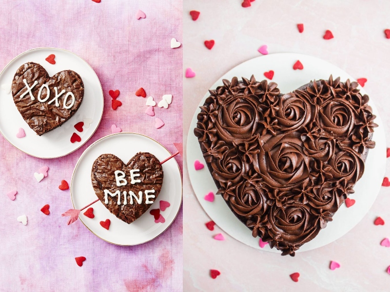 كعكة شوكولاتة الفلانتين (نباتية)