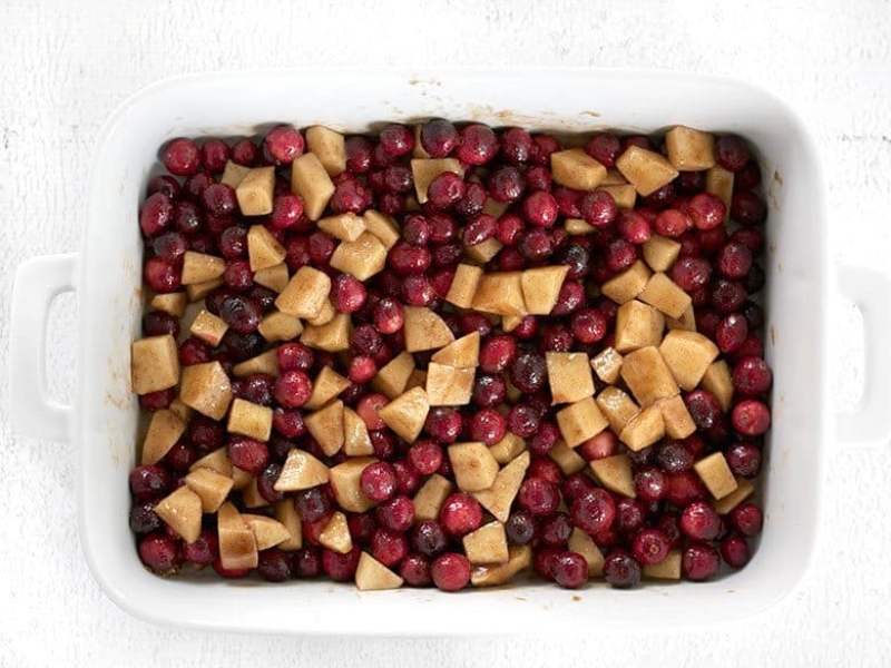 وصفات خريفية: صينية التفاح والكرانبيري