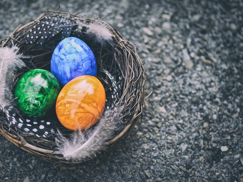 كيفية صبغ وسلق بيض عيد الفصح بسرعة