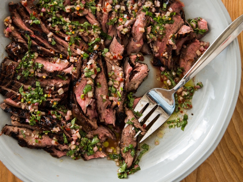 أفضل تتبيلة ستيك بالصويا والريحان