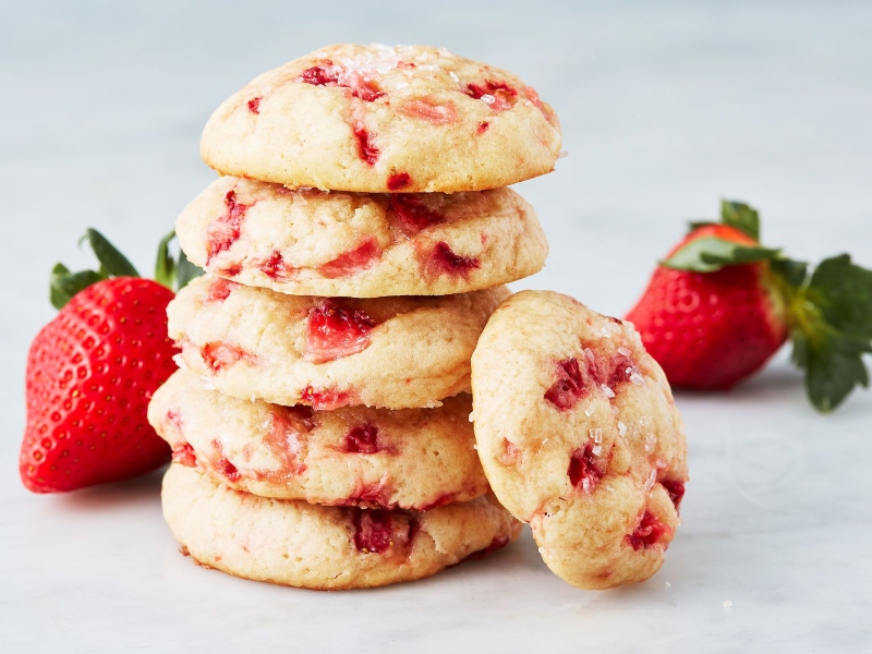 وصفة كوكيز الفراولة الشهية