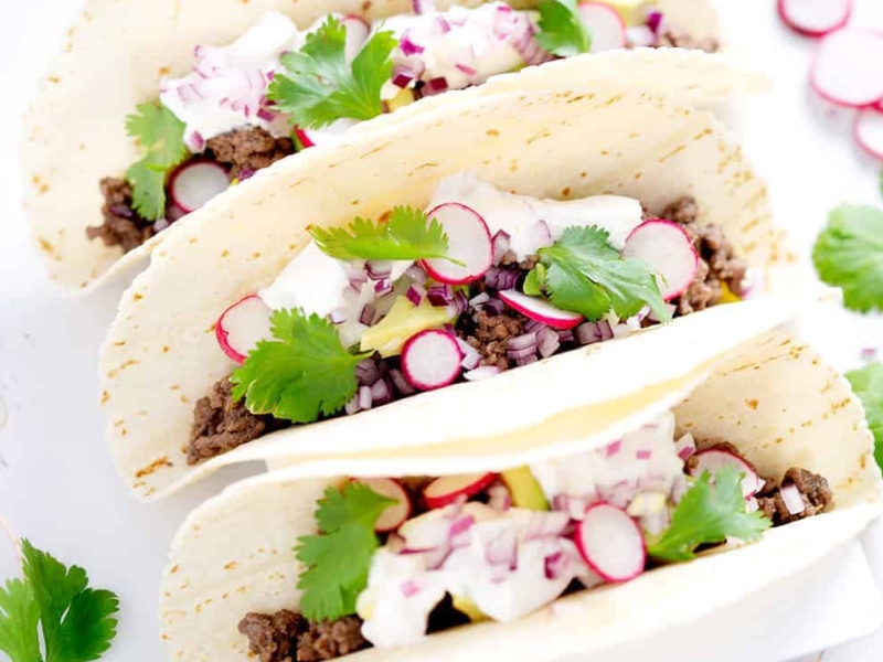 وصفة التاكو بالخضار