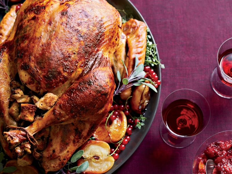 وصفات احتفالية: ديك رومي مشوي مع حشوة الكستناء