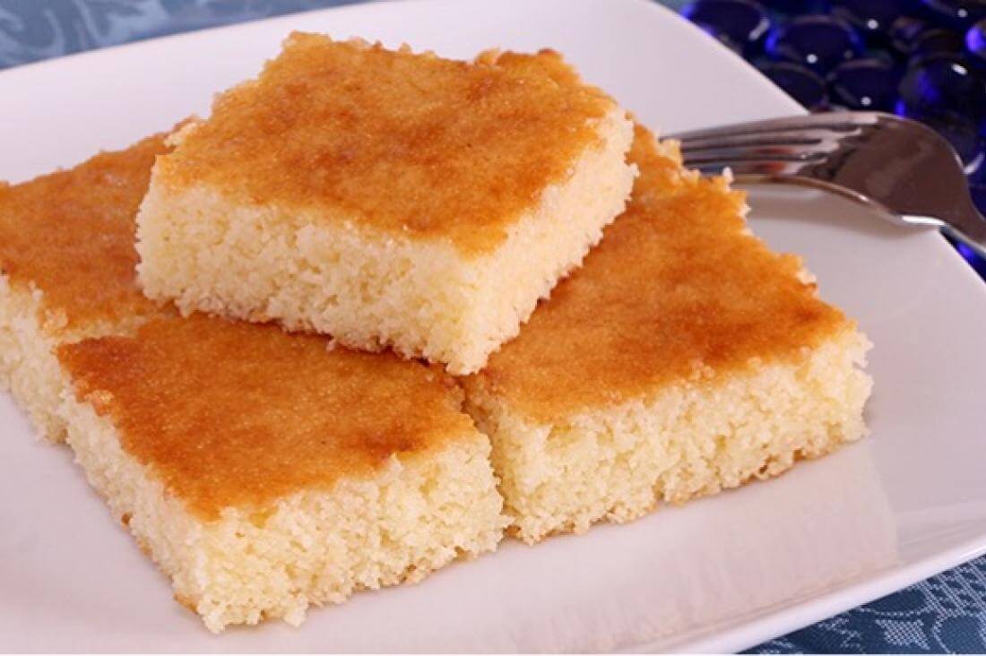 طريقة تحضير البسبوسة بالزبادي والدقيق