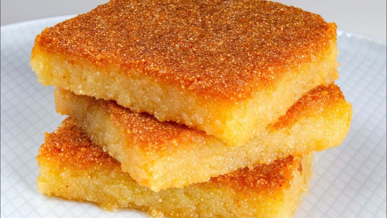 طريقة عمل البسبوسة بالسميد والزبادي