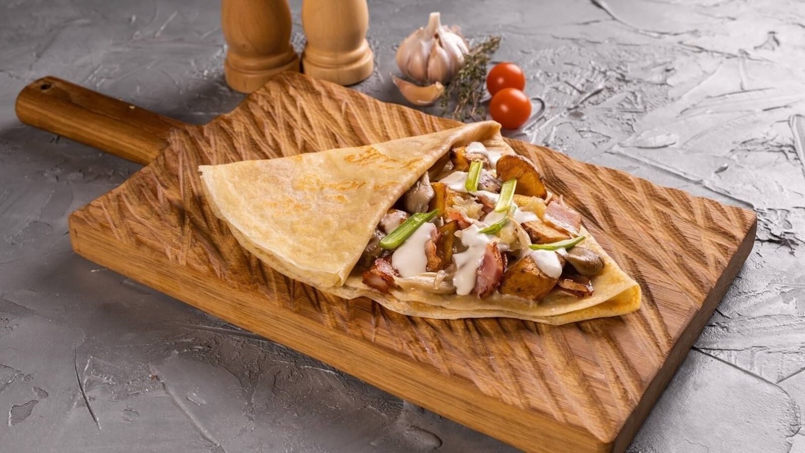 طريقة عمل الكريب بالفراخ فاطمة أبو حاتي