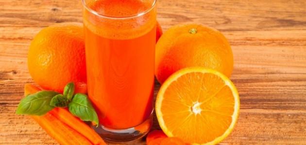 مشروب البرتقال والجزر