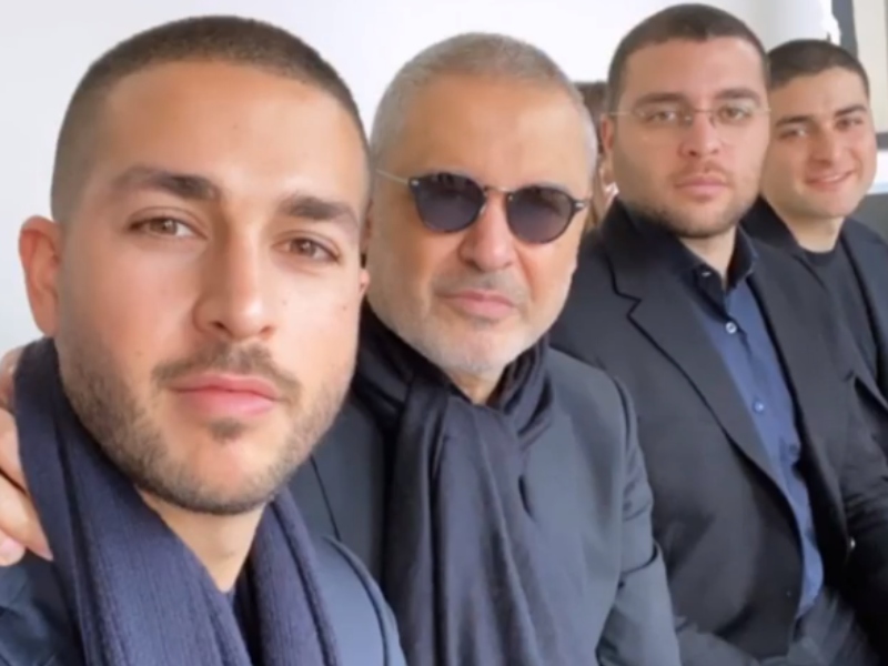 صور إيلي صعب واولاده