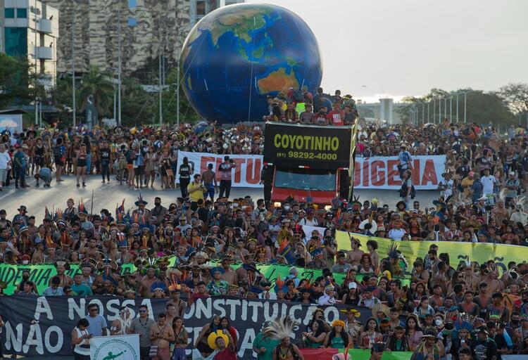 In Pictures: Indigenous People Protest for Rights in Brazil