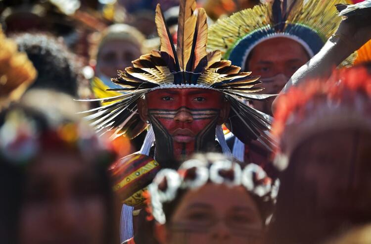 In Pictures: Indigenous People Protest for Rights in Brazil