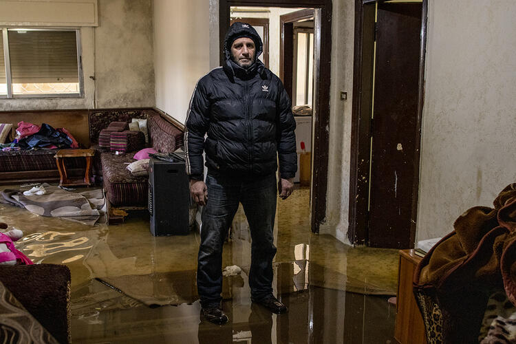 Fallout From the Snow in Amman, Jordan
