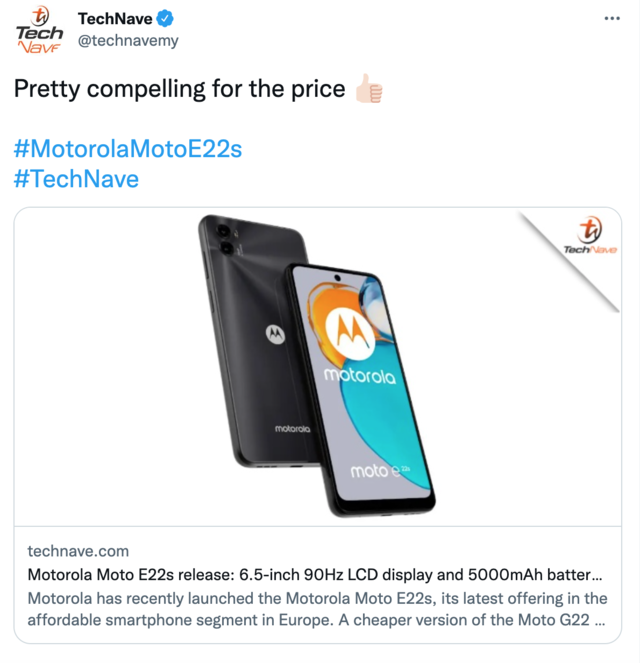 Motorola Moto E22s