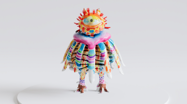 "Uta Bekaia x Denis Davydov, ‘Sacred Creatures: BajBajas MELANCHOLIA. Svadhisthana Family’,  Computer-generated image NFT."
