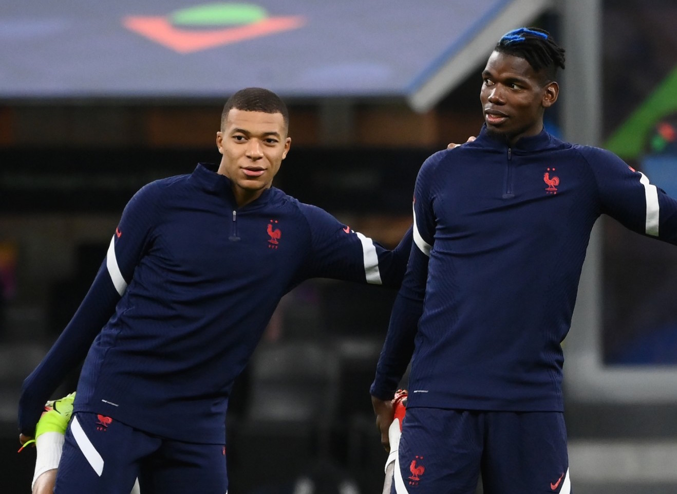 صورة أرشيفية لبول بوغبا وكيليان مبابي